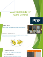 2019 - 1129 - Selection of Blinds For Glare Control