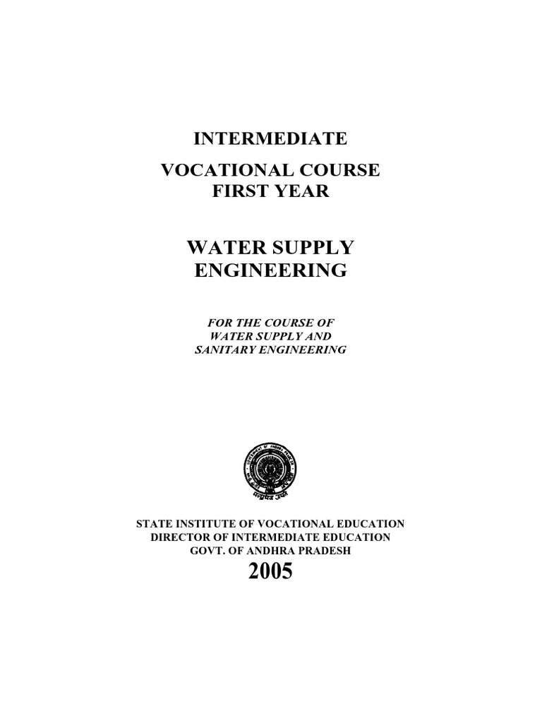 Water Supply Engineering PDF Drinking Water Precipitation