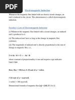 Electromagnetic Induction