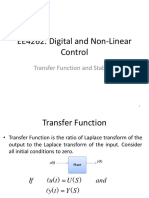 EE4262: Transfer Function and Stability
