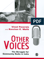 Vinod Pavarala, Kanchan K Malik-Other Voices - The Struggle For Community Radio in India (2007)