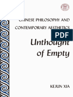Xia Kejun, Chinese Philosophy and Contemporary Aesthetics, Unthought of Empty, Peter Lang, 2020 PDF