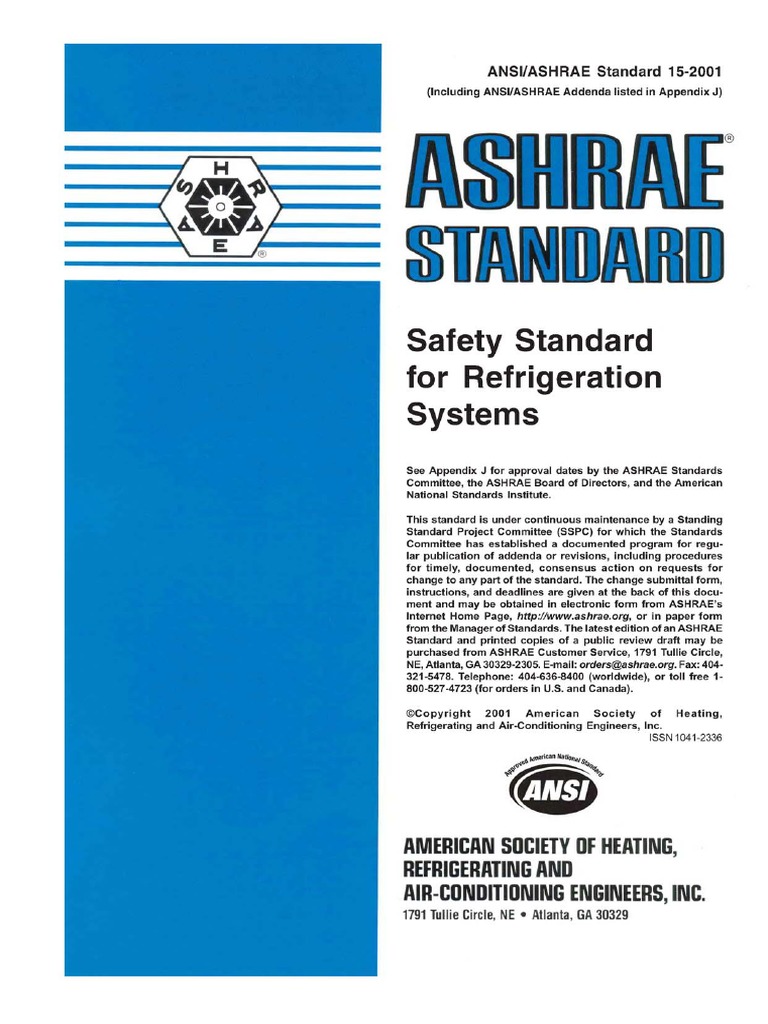 Ashrae Standard 15 PDF PDF