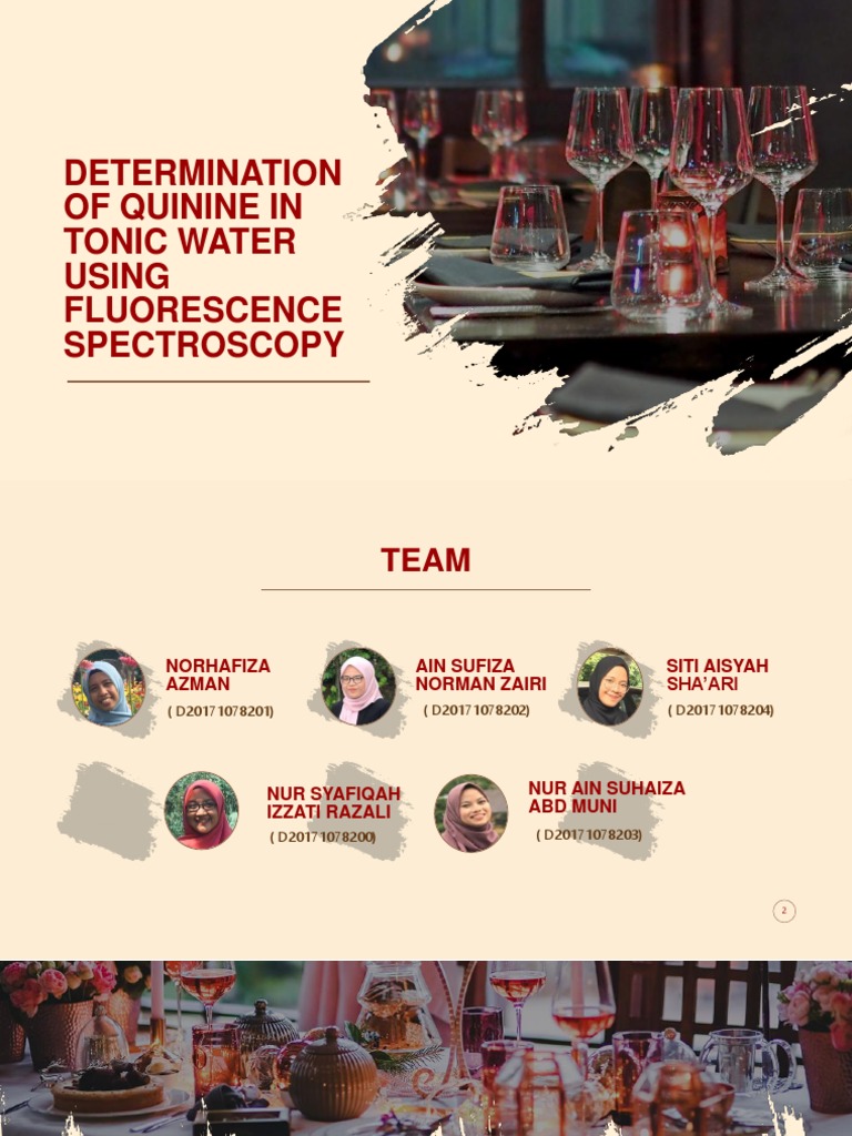 Determination of Quinine in Tonic Water Using Fluorescence PDF