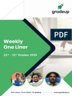 One Liners 22nd To 31st October 2019