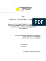 Funciones Logarítmicas y Exponenciales