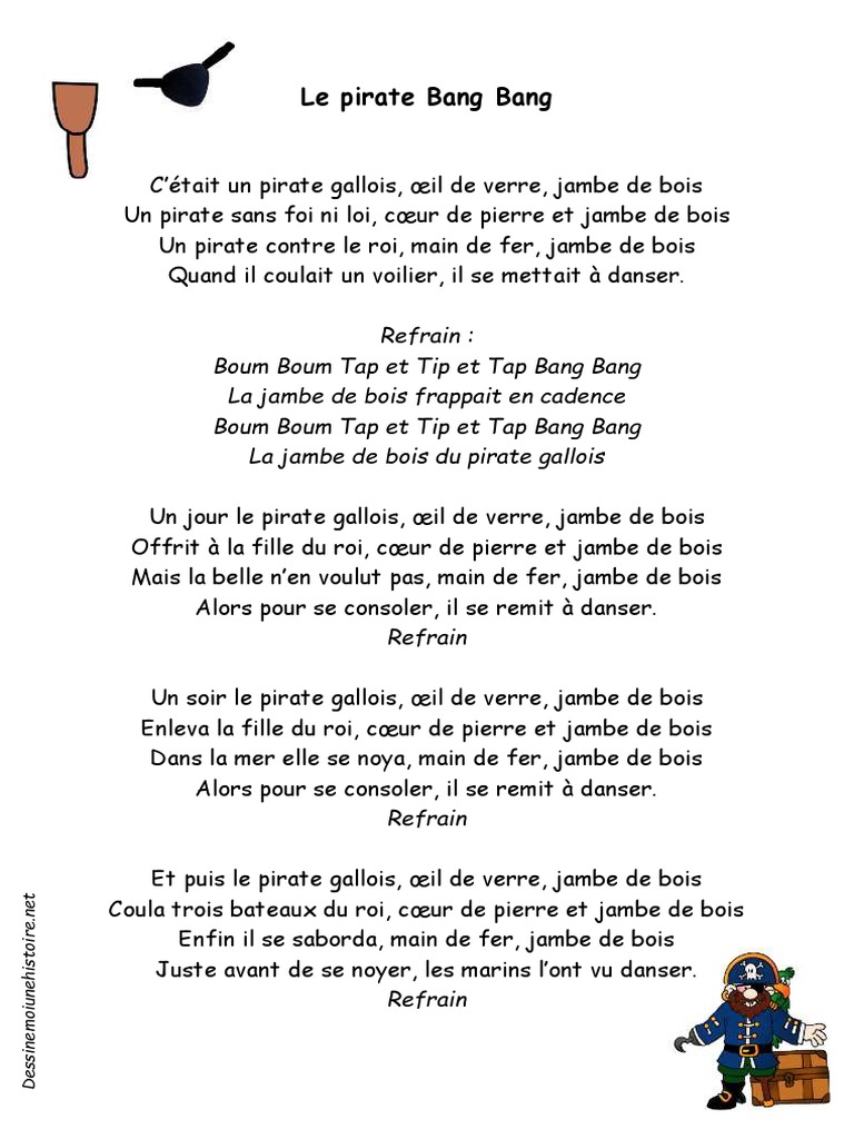 Chanson Le Pirate Bang Bang 2