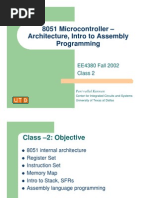 8051 Microcontroller - Architecture, Intro To Assembly Programming