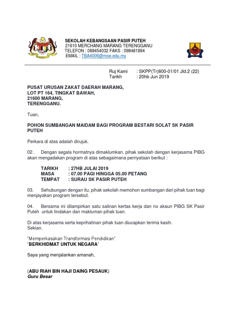 Surat Iringan Pdf