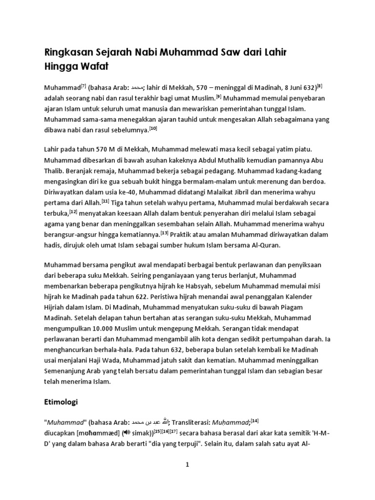 Kisah Sahabat Nabi Muhammad Saw Pdf