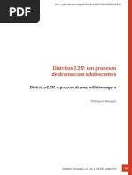 DISTRITOS 2.217 UM PROCESSO DE DRAMA COM ADOLESCENTES