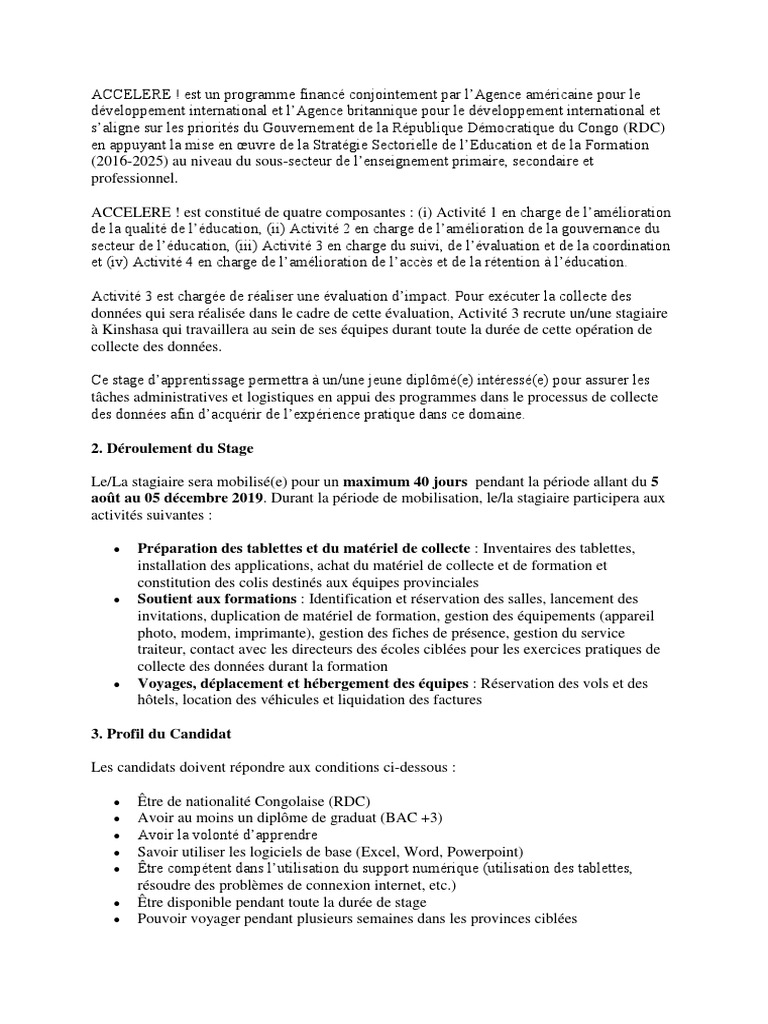 ACCELERE | PDF | Programme d'enseignement | Enseignement supérieur