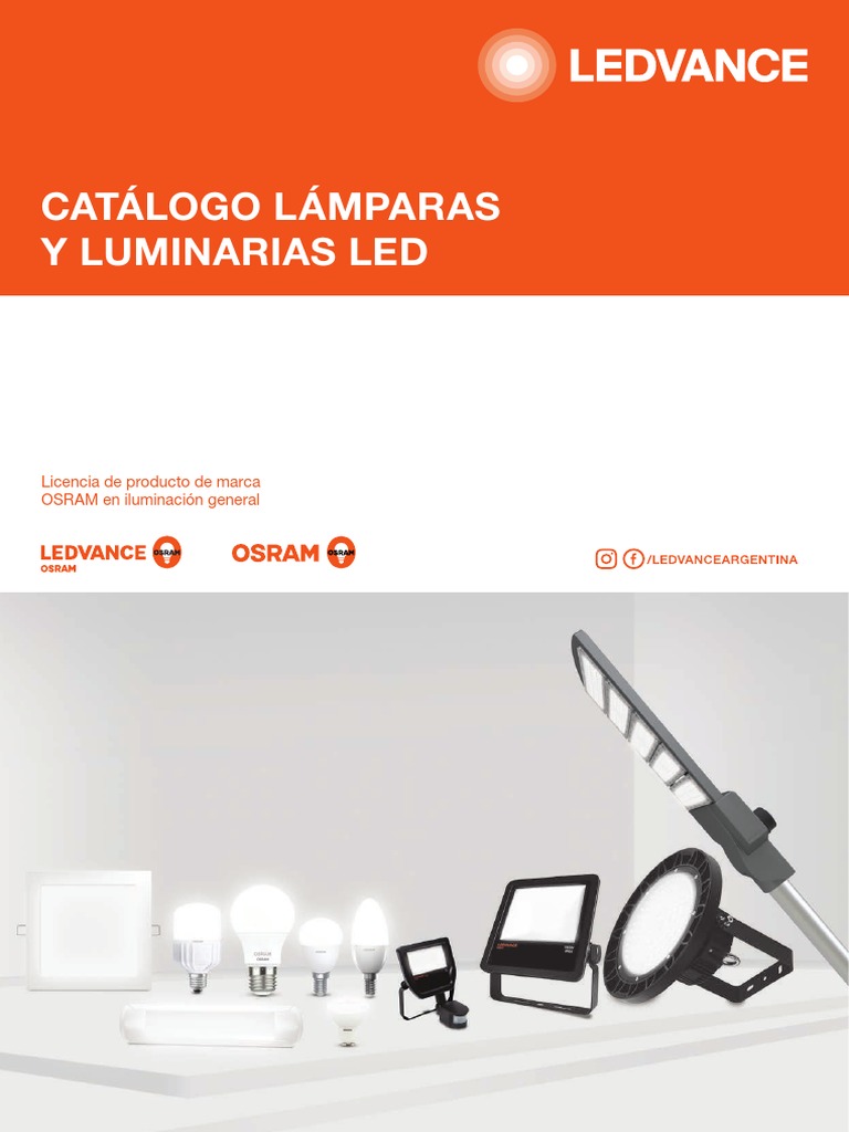 ligeramente Peaje presión Catálogo Lámparas y Luminarias PDF | PDF | Diodo emisor de luz | Encendiendo