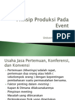 Prinsip Produksi Pada Event