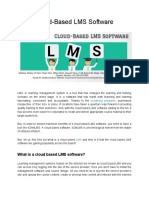 Cloud-Based LMS Software PDF