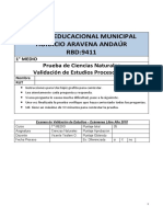 Prueba - 2º Oport. CSN - 1°medio - TDH