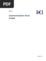 Communication Error Codes