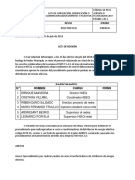 Acta de Aprobación Procedimiento Prueva en Vacio