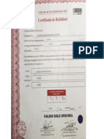 Certficado de Habilidad