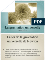 La Loi de La Gravitation Universelle