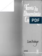 Leon Festinger - Teoria Da Dissonância Cognitiva