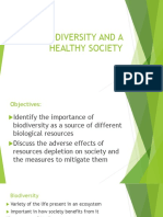 Biodiversity and A Healthy Society
