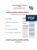 Informe de Laboratorio de Fisica B "Ondas 1"