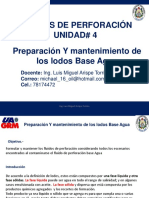 UNIDAD 4 Preparacion y Mantenimiento de Los Lodos Base Agua PDF