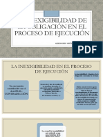 La Inexigibilidad de La Obligación en El Proceso