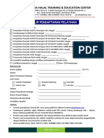 Form Pendaftaran Pelatihan Reguler IHATEC 2020