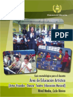 Guía Docente Educ Artistica (Artes Visuales, Danza, Educación Musical, Teatro)