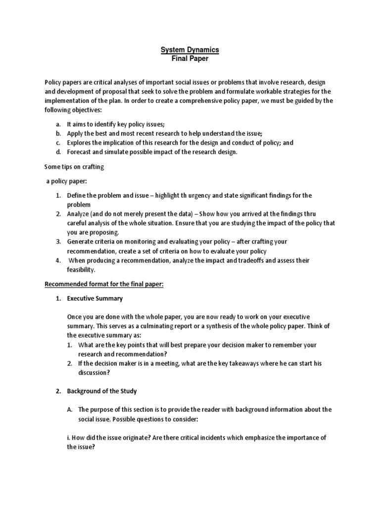 Crafting Effective Policy Papers | PDF | Swot Analysis | Evaluation