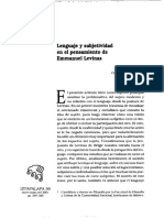 Dialnet LenguajeYSubjetividadEnElPensamientoDeEmmanuelLevi 6538691 PDF