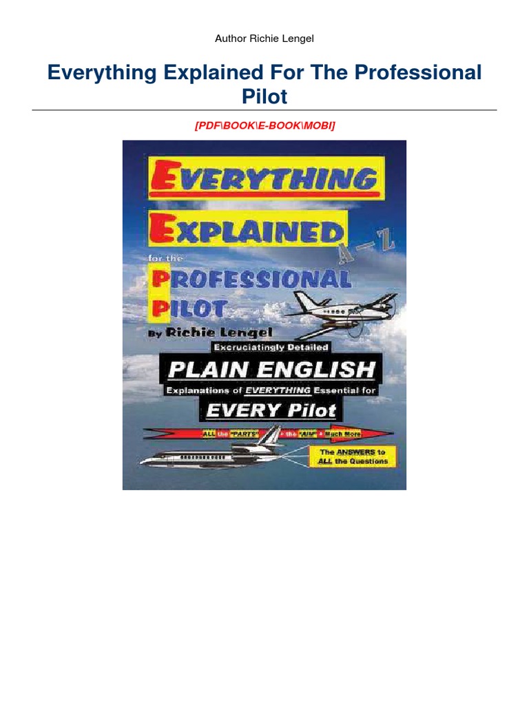 Everything Explained for Pilots | PDF | Career & Growth | Language Arts ...