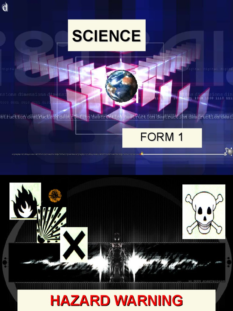 Science Hazard Warning Symbols Guide | PDF
