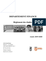 Règlement Des Études Département Finance 2019-2020 - VF