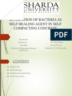 Application of Bacteria As Self Healing Agent in Self Compacting Concrete