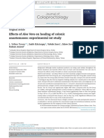 Efectos de Aloe Vera en Cicatrización de Las Anastomosis Del Colon INGLES