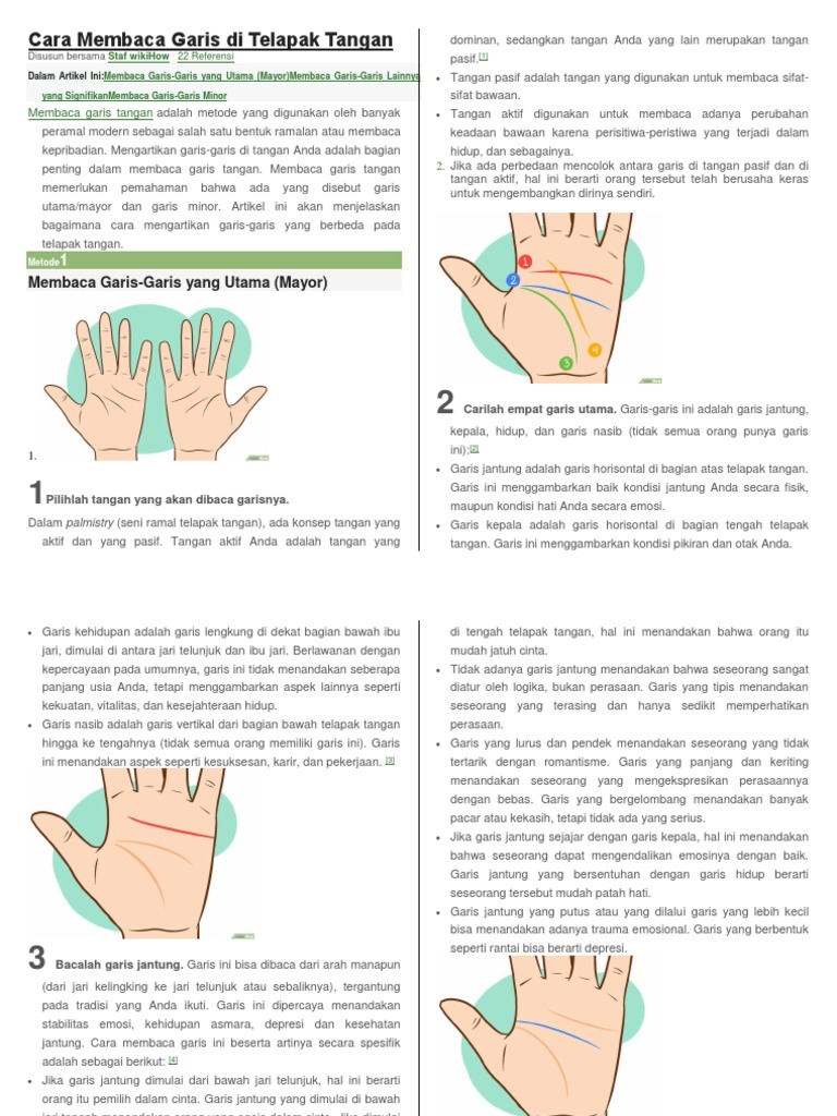 Cara Membaca Garis Di Telapak Tangan Pdf