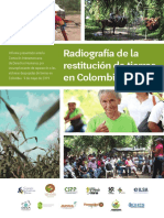 Radiografia de La Restitucion de Tierras en Colombia 2019 PDF