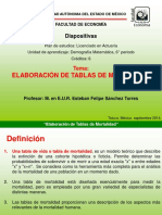 Elaborar Tablas de Mortalidad