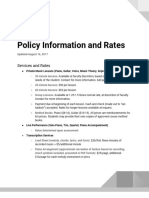 Sadock Music - Policy Information and Rates