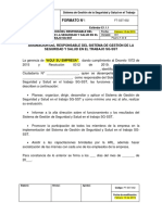 FT-SST-002 Formato Asignación Responsable Del SG-SST