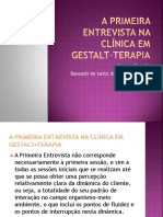 A Primeira Entrevista Na Clinica em Gestalt-Terapia