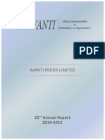 Avanti Feeds Ltd-Annual Report 2014-15