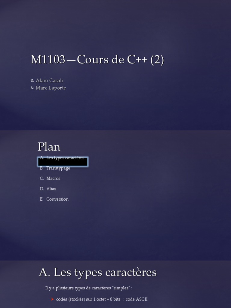 Erreurs de conversion en C++ | PDF | Macro-définition | ASCII