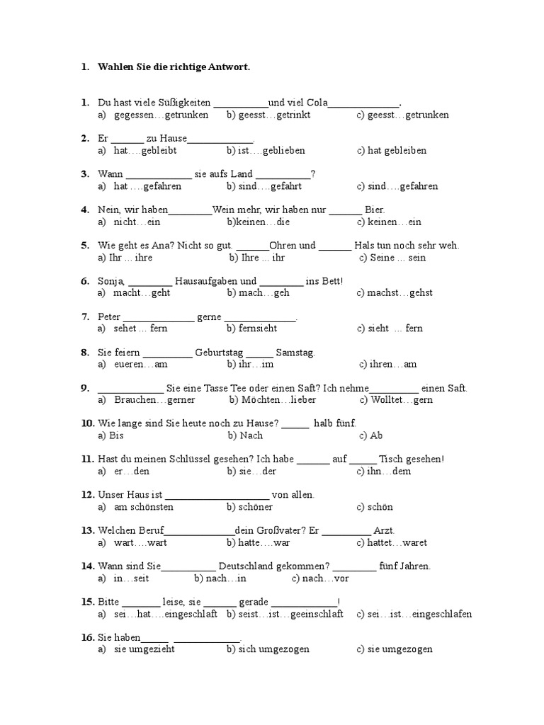 german-a1-2-test