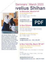 Jan Nevelius Shihan Friendship Seminars MA, NY, LA March 2020