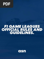 ASN Esports F1 Leagues Official Rules & Guidelines