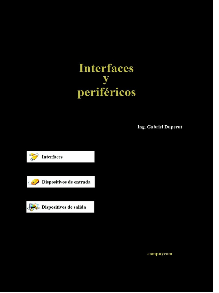 Interfaces para Periféricos Externos | PDF | Hardware de la computadora ...